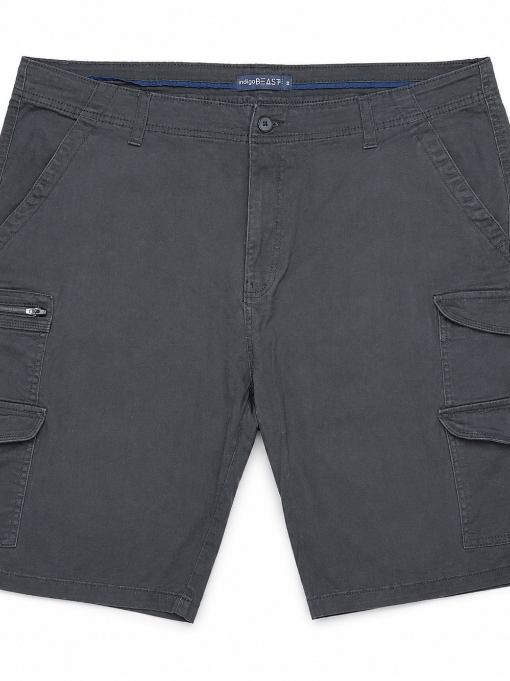 Indigo Beast Cargo Shorts Men's Size 40 Black Cotton Stretch Utility Cargo Short